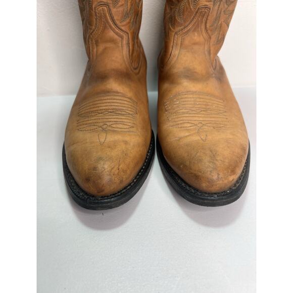 Ariat Brown Leather Round Toe Western Cowboy Boots Men’s Size 10.5D main image 12